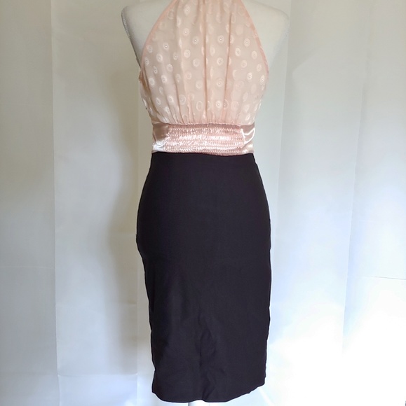 NWT Rampage Pink Ruffled Black Dress - Picture 4 of 8